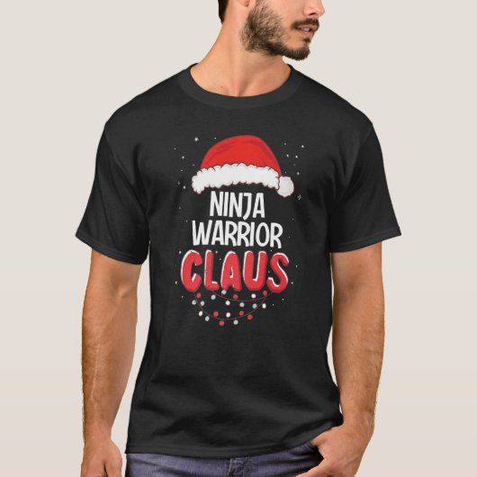 Ninja Warrior Santa Claus Weihnachten Matching Cos T-Shirt (Vorderseite)