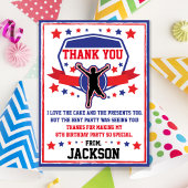 Ninja Warrior Vielen Dank Postkarte