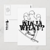 NINJA WAS? POSTKARTE (Vorne/Hinten)