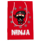 Ninja Weihnachten Mittlere Geschenktüte (Vorderseite)