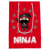 Ninja Weihnachten Mittlere Geschenktüte (Rückseite)
