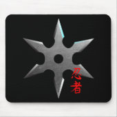 Ninja werfender Stern Mousepad (Vorne)