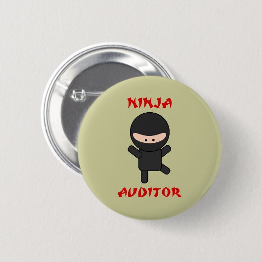 ninja Wirtschaftsprüfer Button (Vorne & Hinten)
