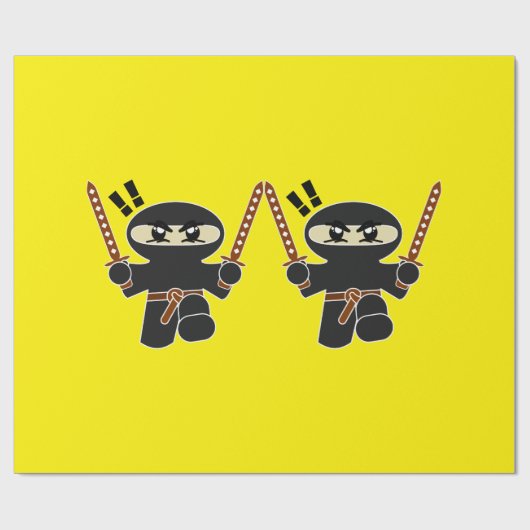 Ninja Wrapping Paper Geschenkpapier (Flach)