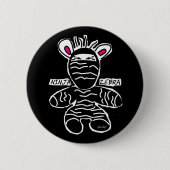 Ninja Zebra - Button (Vorderseite)