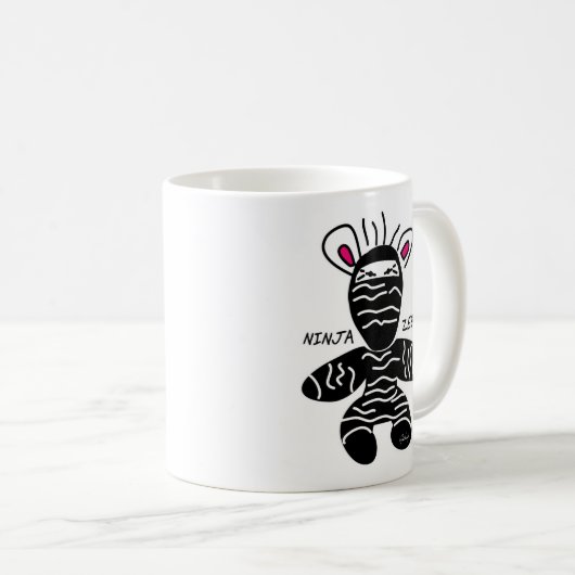 Ninja Zebra Tasse (VorderseiteRechts)