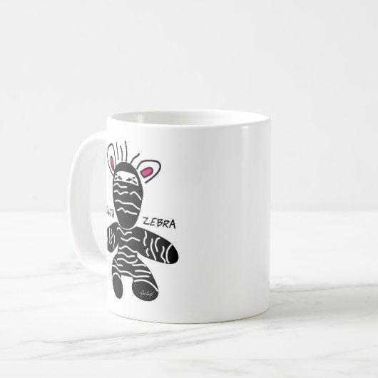 Ninja Zebra Tasse (Vorderseite Links)