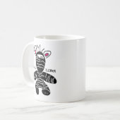 Ninja-Zebra-Tasse Kaffeetasse (Vorderseite Links)