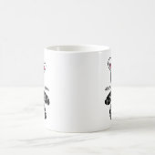 Ninja-Zebra-Tasse Kaffeetasse (Mittel)
