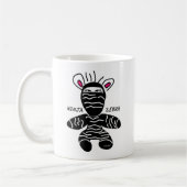 Ninja-Zebra-Tasse Kaffeetasse (Links)