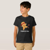 Ninjabread Man Funny Gingerbread Pun Dark BG T-Shirt (Vorne ganz)
