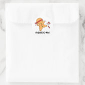 Ninjabread Man Funny Gingerbread Pun Runder Aufkleber (Tasche)