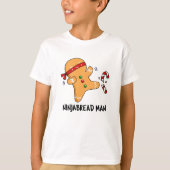 Ninjabread Man Funny Gingerbread Pun T-Shirt (Vorderseite)