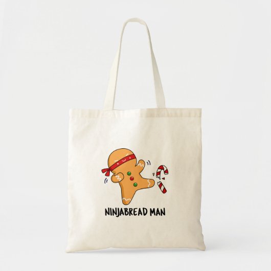 Ninjabread Man Funny Gingerbread Pun Tragetasche (Vorne)