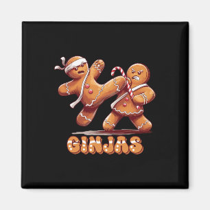Ninjabread Man Gingerbread - Ninja Gift Ginjas Chr Magnet