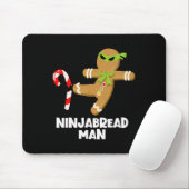 Ninjabread Mann Spaß Ginja Kicken Bonbons Stock Ha Mousepad (Mit Mouse)