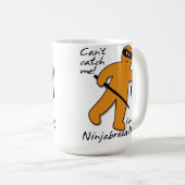 Ninjabread Ninja Gingerbread Man Funny Mug Kaffeetasse (VorderseiteRechts)