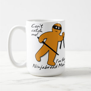 Ninjabread-Ninja-Lebkuchen-Mann Lustiger Becher Kaffeetasse