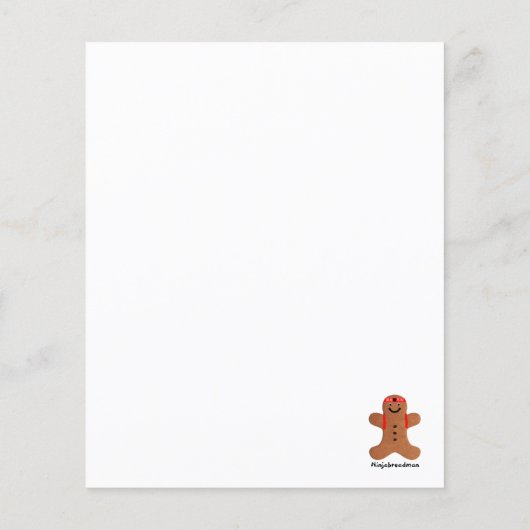 Ninjabreadman biscuit (Cookie) (Rückseite)