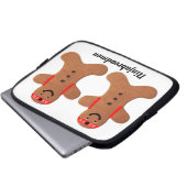Ninjabreadman biscuit (cookie) Electronics Bag Laptopschutzhülle (Vorne Knopf)
