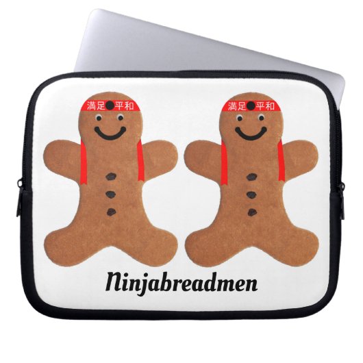 Ninjabreadman biscuit (cookie) Electronics Bag Laptopschutzhülle (Vorderseite)