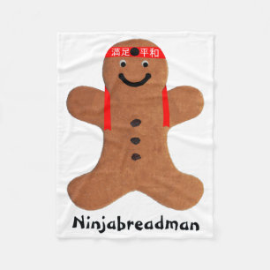 Ninjabreadman biscuit (Cookie) Fleecedecke