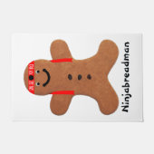Ninjabreadman biscuit (Cookie) Fußmatte (Vorderseite)