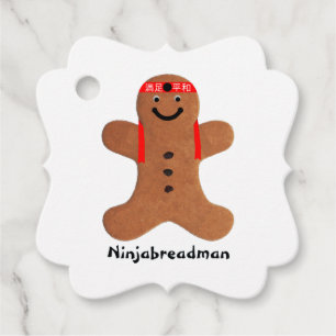 Ninjabreadman biscuit (Cookie) Geschenkanhänger