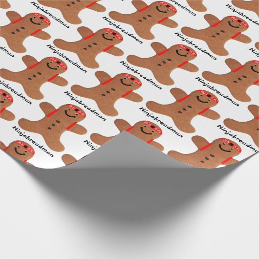 Ninjabreadman biscuit (Cookie) Geschenkpapier (Ecke)
