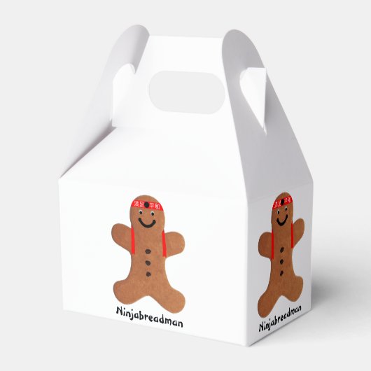 Ninjabreadman biscuit (Cookie) Geschenkschachtel (Vorderseite)