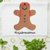 Ninjabreadman biscuit (Cookie) Geschirrtuch (Gefaltet)