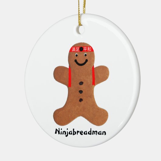 Ninjabreadman biscuit (Cookie) Keramik Ornament (Links)