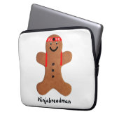 Ninjabreadman biscuit (Cookie) Laptopschutzhülle (Vorderseite Links)