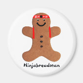 Ninjabreadman biscuit (Cookie) Magnet (Vorne)