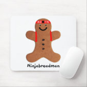 Ninjabreadman biscuit (Cookie) Mousepad (Mit Mouse)