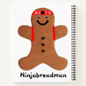 Ninjabreadman biscuit (Cookie) Notizblock (Rückseite)