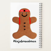 Ninjabreadman biscuit (Cookie) Notizblock (Rückseite)
