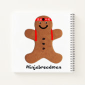 Ninjabreadman biscuit (Cookie) Notizblock (Rückseite)