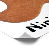 Ninjabreadman Biscuit (Cookie) Poster (Ecke)