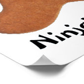 Ninjabreadman biscuit (Cookie) Poster (Ecke)