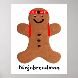 Ninjabreadman biscuit (Cookie) Poster