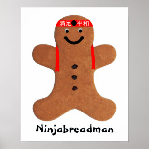 Ninjabreadman biscuit (Cookie) Poster