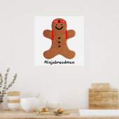 Ninjabreadman biscuit (Cookie) Poster (Küche)