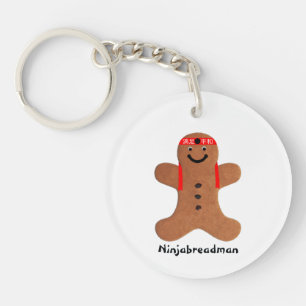 Ninjabreadman biscuit (Cookie) Schlüsselanhänger