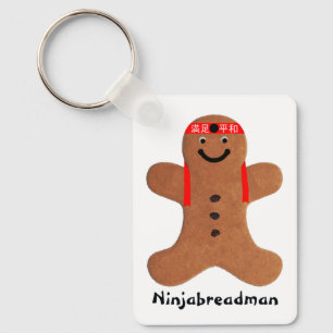 Ninjabreadman biscuit (Cookie) Schlüsselanhänger