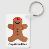 Ninjabreadman biscuit (Cookie) Schlüsselanhänger (Rückseite)