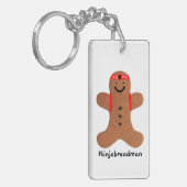 Ninjabreadman biscuit (Cookie) Schlüsselanhänger (Vorderseite links)