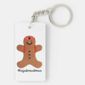 Ninjabreadman biscuit (Cookie) Schlüsselanhänger (Rückseite)