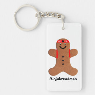 Ninjabreadman biscuit (Cookie) Schlüsselanhänger