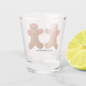 Ninjabreadman biscuit (Cookie) Schnapsglas (Rückseite)